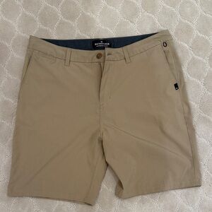 Quiksilver Men's Khaki Flat Front Shorts